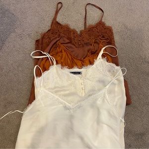 Bundle of 4 Satin Camisoles